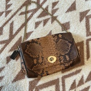 Coach snake print bag